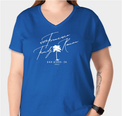 Official 59TH Annual Francisco Family Reunion Swag Fundraiser - unisex shirt design - front