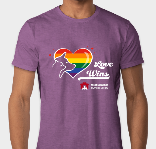 West Suburban Humane Society Merchandise Campaign Fundraiser - unisex shirt design - front
