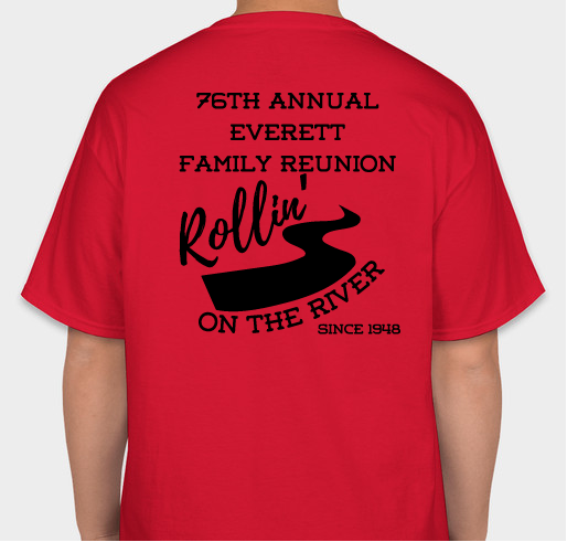 2024 Everett Family Reunion Fundraiser - unisex shirt design - back
