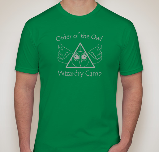 Order of the Owl Wizardry Camp helping kids with Cystic Fibrosis Fundraiser - unisex shirt design - front