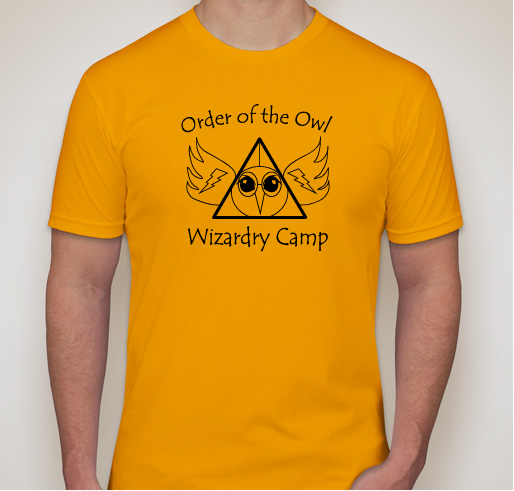 Order of the Owl Wizardry Camp helping kids with Cystic Fibrosis Fundraiser - unisex shirt design - front