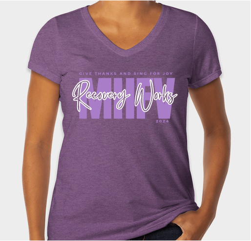 MHFV Recovery Works Fundraiser - unisex shirt design - front