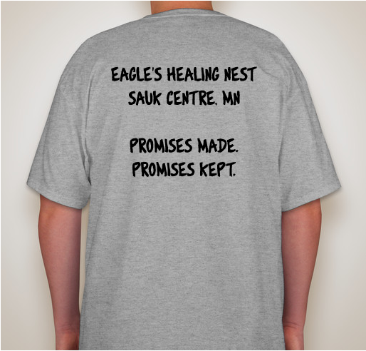 Eagle's Healing Nest T-Shirts Fundraiser - unisex shirt design - back