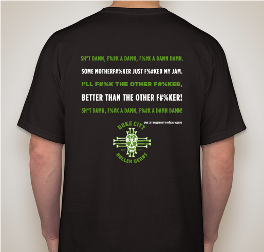Duke City Roller Derby Munecas Muertas Limited Edition T-Shirt Fundraiser Fundraiser - unisex shirt design - back