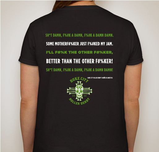Duke City Roller Derby Munecas Muertas Limited Edition T-Shirt Fundraiser Fundraiser - unisex shirt design - back