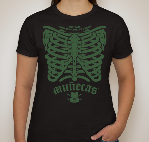 Duke City Roller Derby Munecas Muertas Limited Edition T-Shirt Fundraiser Fundraiser - unisex shirt design - front