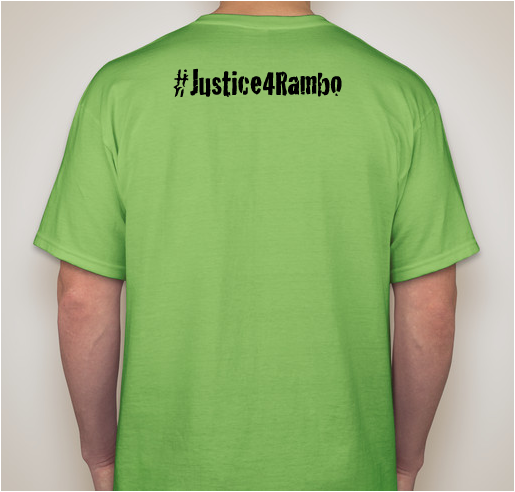 #Justice4Rambo Fundraiser - unisex shirt design - back