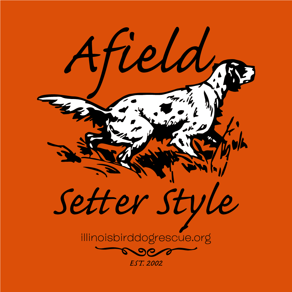 Afield- Setter Style shirt design - zoomed