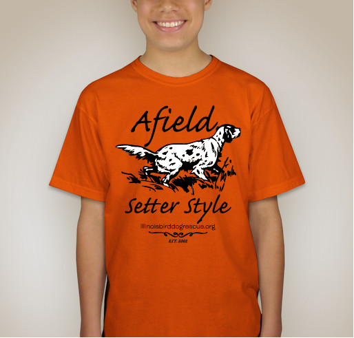 Afield- Setter Style Fundraiser - unisex shirt design - back