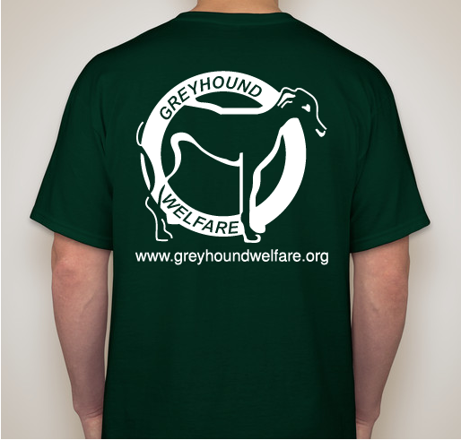 Greyhound Welfare Inc. Spring Booster Fundraiser - unisex shirt design - back