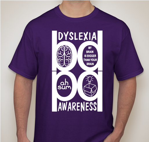 Dyslexia Awareness T-Shirt Fundraiser - unisex shirt design - front