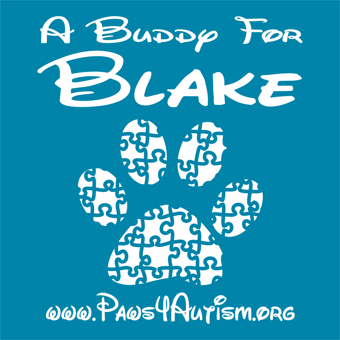 Buddy for Blake Fundraiser shirt design - zoomed