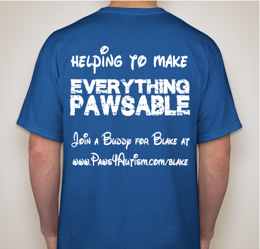 Buddy for Blake Fundraiser Fundraiser - unisex shirt design - back