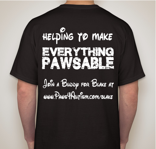 Buddy for Blake Fundraiser Fundraiser - unisex shirt design - back
