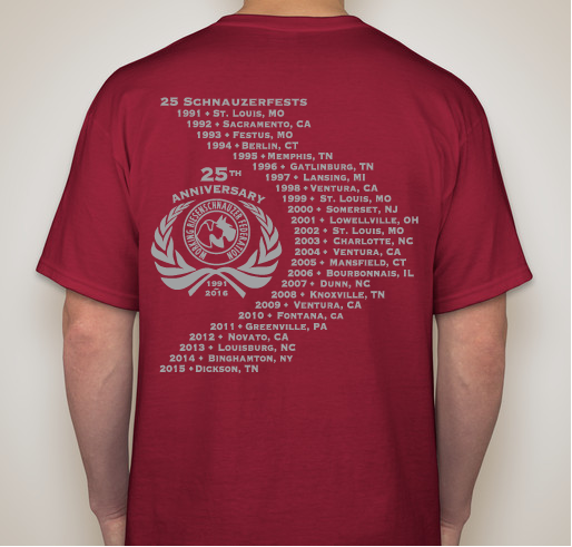 WRSF 25th Anniversary Special Fundraiser - unisex shirt design - back