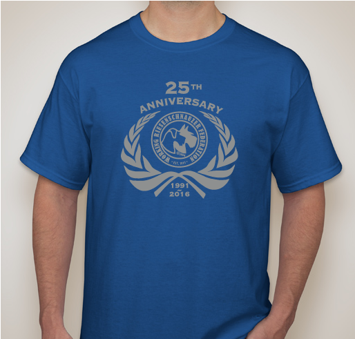 WRSF 25th Anniversary Special Fundraiser - unisex shirt design - front