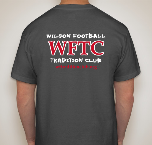 Wilson Football Tradition Club shirt fundraiser - "Progression of Coach Dahms' Beard" Fundraiser - unisex shirt design - back