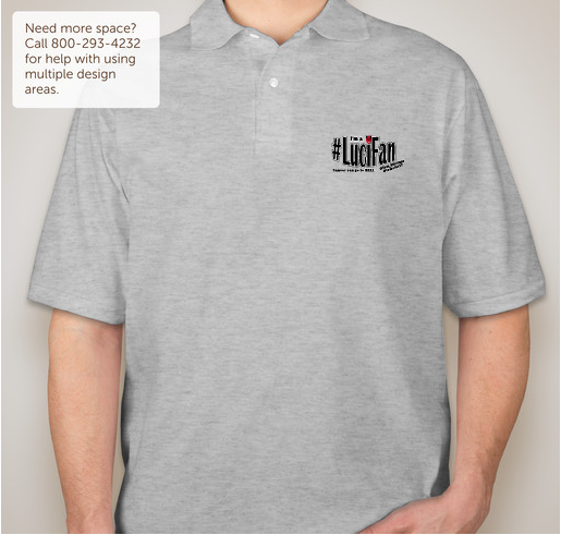 LuciPolos for StandUp2Cancer Fundraiser - unisex shirt design - front