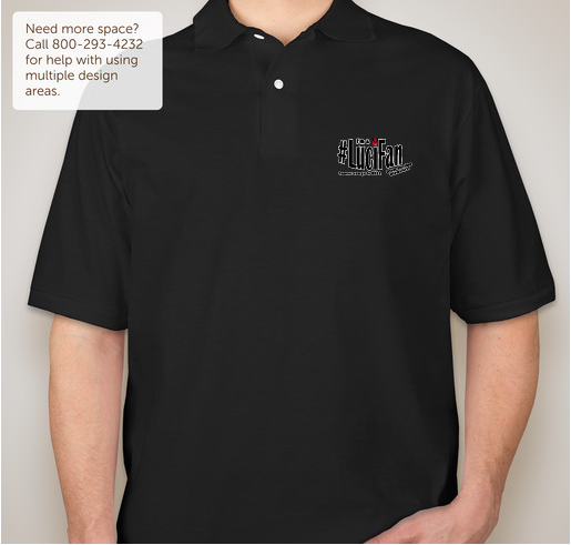 LuciPolos for StandUp2Cancer Fundraiser - unisex shirt design - front