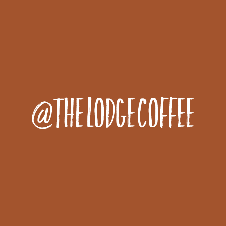 The Lodge: a community coffeehouse shirt design - zoomed