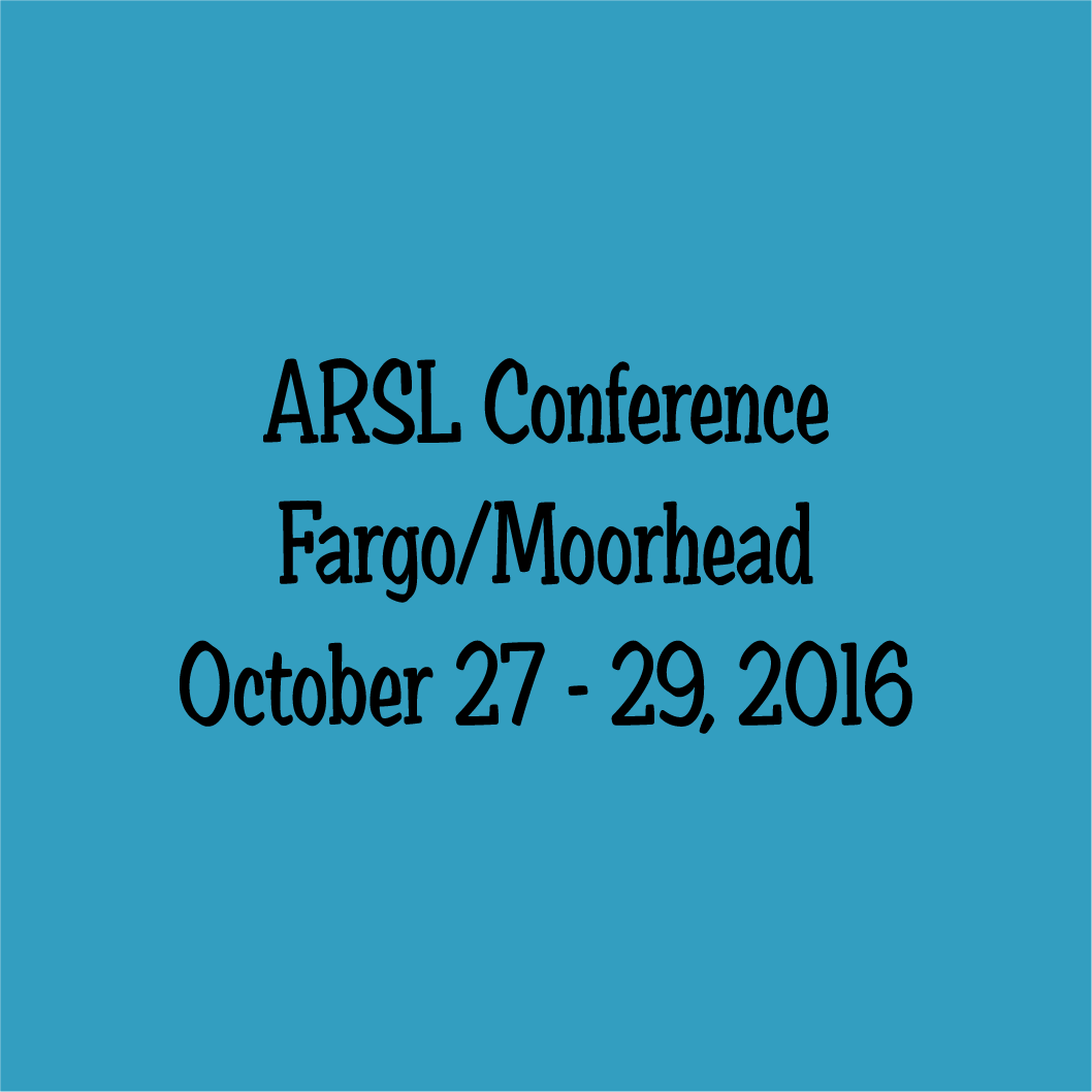 2016 ARSL Conference T-Shirt shirt design - zoomed