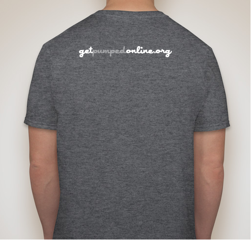 GetPUMPed! Fundraiser - unisex shirt design - back