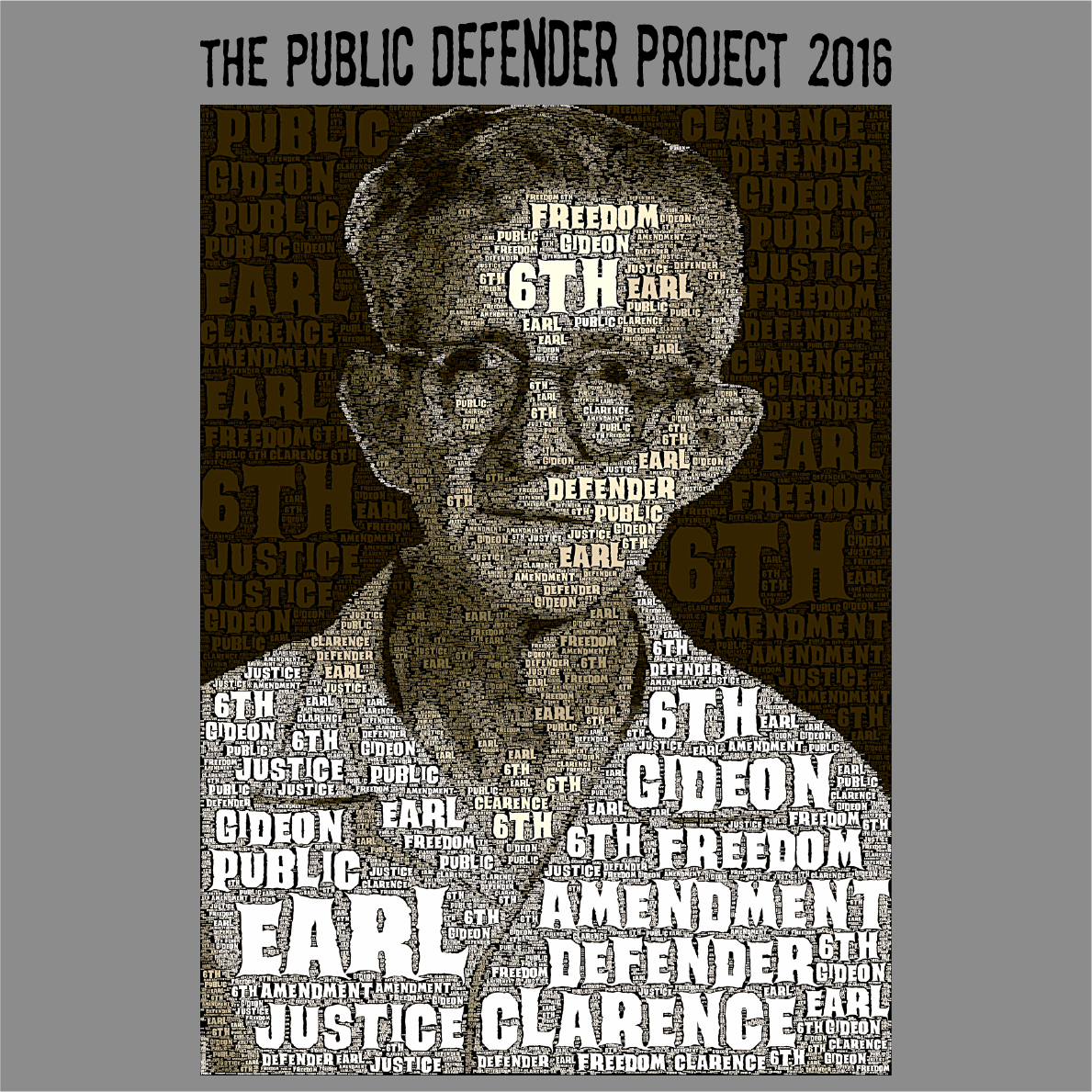The Public Defender Project shirt design - zoomed