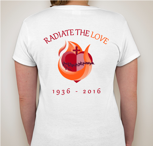 Sacred Heart 80th Anniversary Fundraiser - unisex shirt design - back