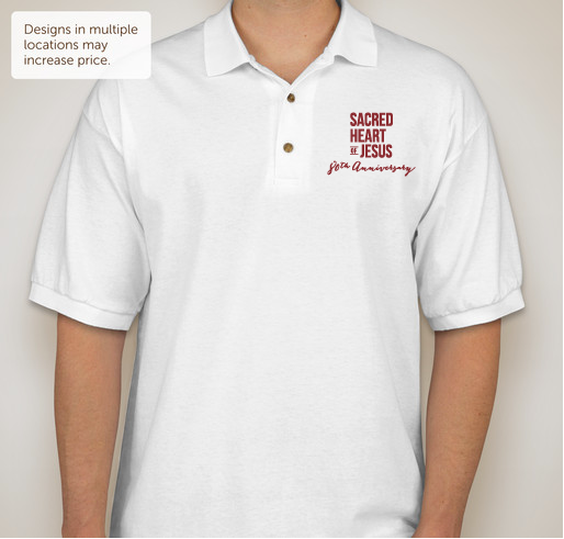 Sacred Heart 80th Anniversary Fundraiser - unisex shirt design - front