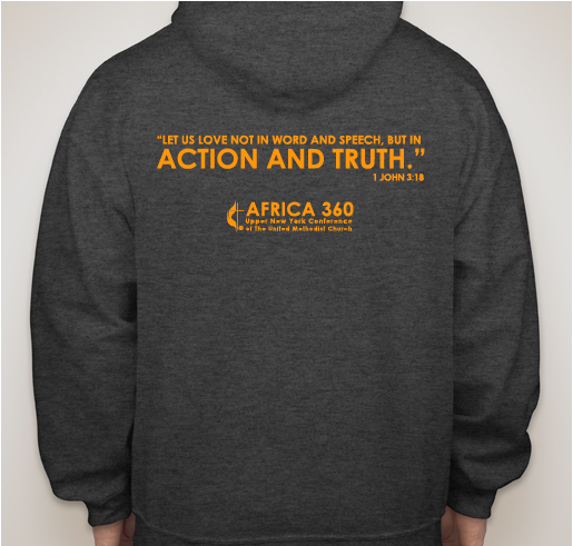 Africa 360 Annual Conference Hoodie Fundraiser - unisex shirt design - back