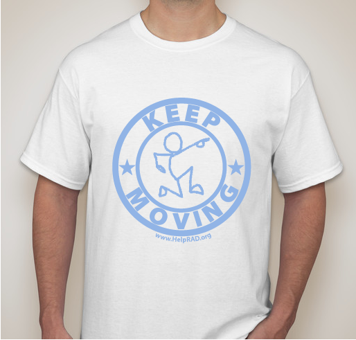Keep Moving Help People with Rare Autoimmune Diseases Fundraiser - unisex shirt design - front