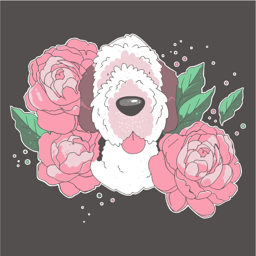 Sergio The Spinone Service Dog's CCL Repair shirt design - zoomed