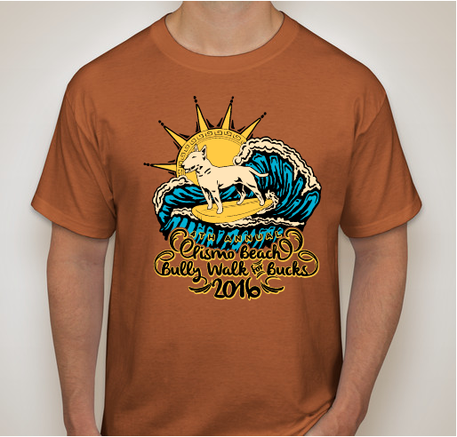 Pismo Beach Bully Walk for Bucks Kid's and Men's Tees Fundraiser - unisex shirt design - front