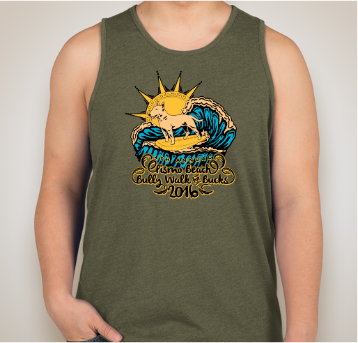 Pismo Beach Bully Walk for Bucks Kid's and Men's Tees Fundraiser - unisex shirt design - front
