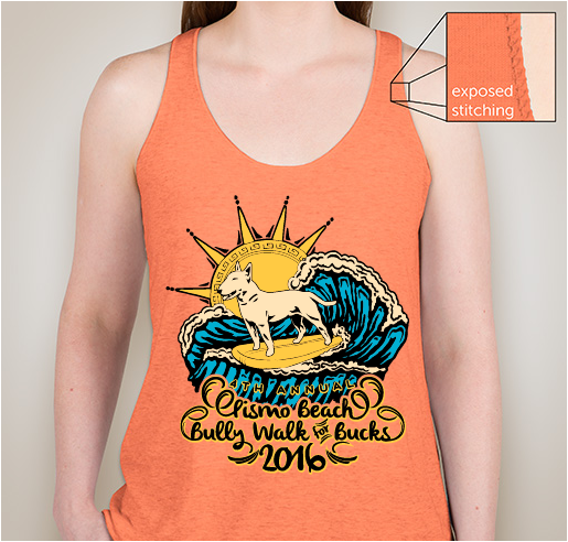 Pismo Beach Bully Walk for Bucks Ladies Tees Fundraiser - unisex shirt design - front