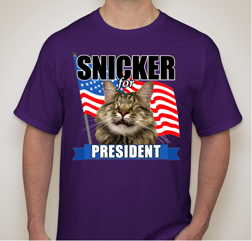 Snicker for President Fundraiser - unisex shirt design - front