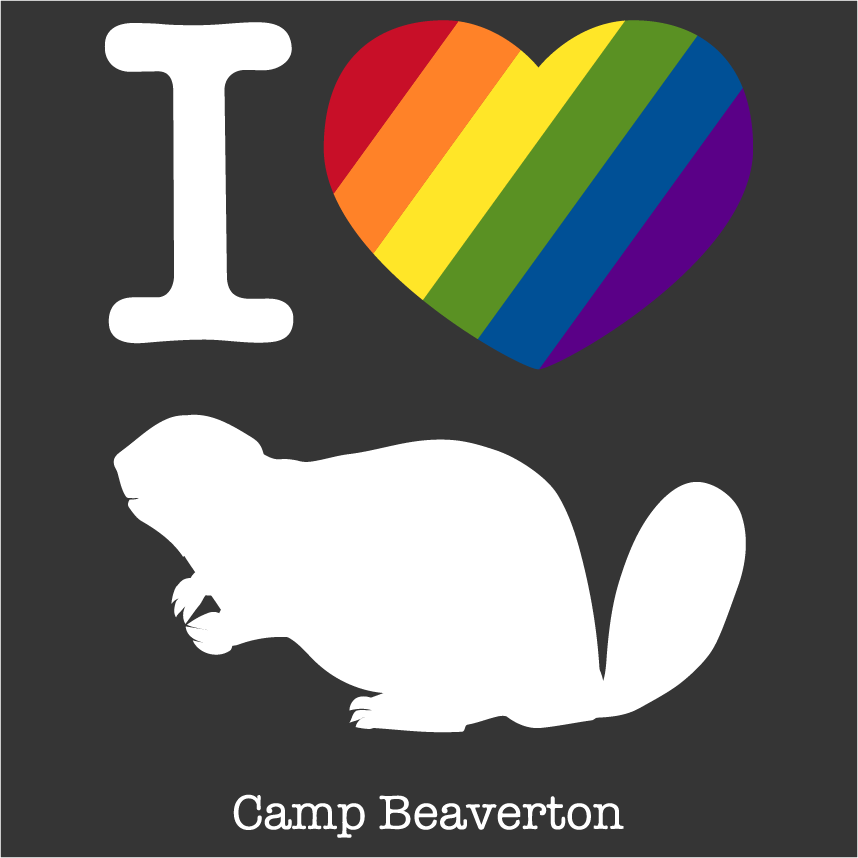 I <3 Beaver Tank Tops and Shirts by Camp Beaverton shirt design - zoomed