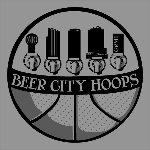 BeerCityHoops In Black: Flag Day Fundraiser t-shirt! shirt design - zoomed