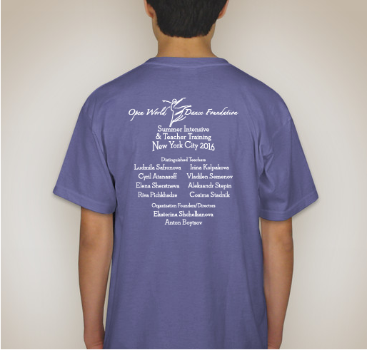 Open World Dance Foundation Shirts Fundraiser - unisex shirt design - back