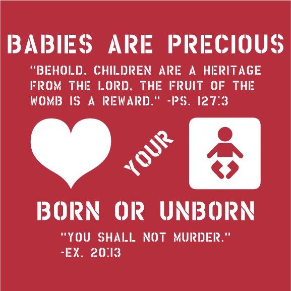 Biblical Church Evangelism Conference -RESCUING BABIES FROM SLAUGHTER t-shirt shirt design - zoomed