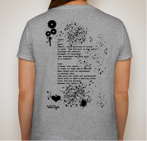 GRIT: Digging Deep & Cycling Through Cancer Fundraiser - unisex shirt design - back