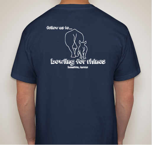 Houston Bowling for Rhinos 2016 Fundraiser - unisex shirt design - back