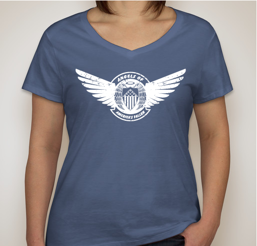 Angels of America's Fallen Fundraiser - unisex shirt design - front