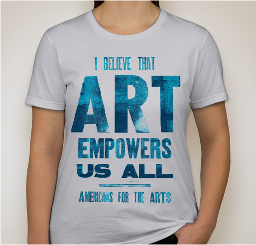 Americans For The Arts Fundraiser - unisex shirt design - front