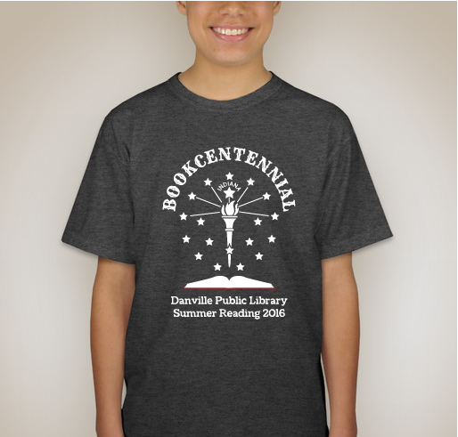 Danville Public Library Bookcentennial 2016 Fundraiser - unisex shirt design - back