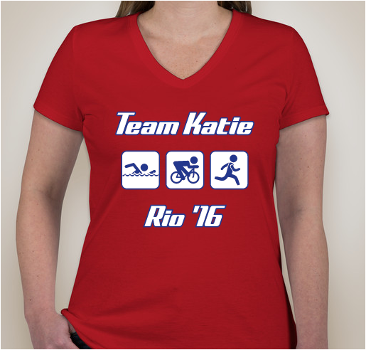 Team Katie 2016! Fundraiser - unisex shirt design - front