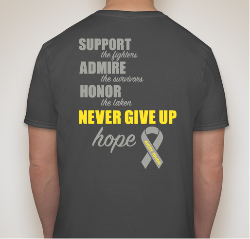 Avery Tough T-shirts Fundraiser - unisex shirt design - back