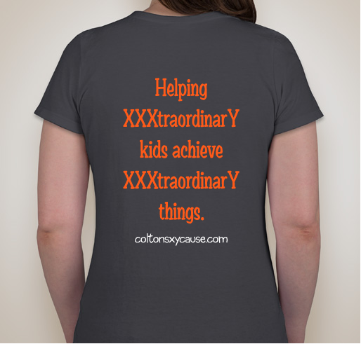 Colton's XXXtraordinarY Cause Fundraiser - unisex shirt design - back