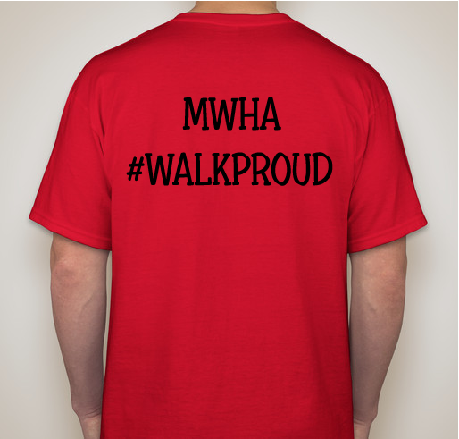 #WalkProud Fundraiser - unisex shirt design - back