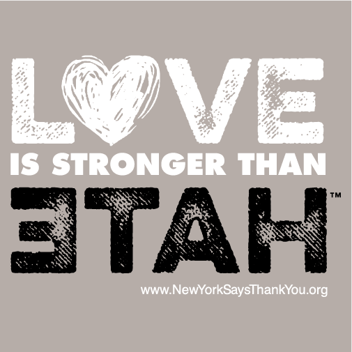 LOVE is stronger than hate shirt design - zoomed